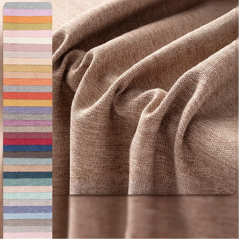 Záclonová tkanina z umělého lnu Četné výhody