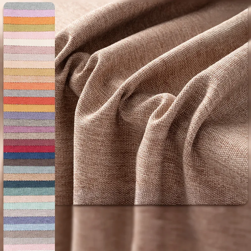 Záclonová tkanina z umělého lnu